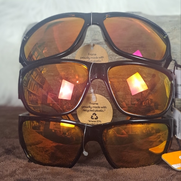 Polarized Sunglasses for Men โ Lightweight with UV Protection - Pack of 3 - Picture 1 of 11